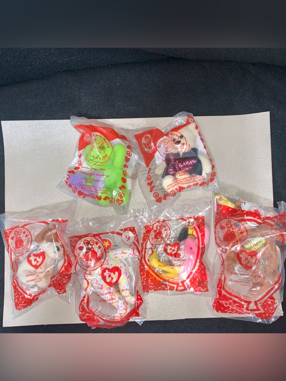 2009 McDonald’s Plush Toy Lot (6) | Build-A-Bear & Ty Teenie Beanies